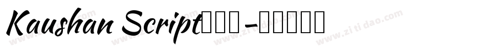 Kaushan Script手机版字体转换